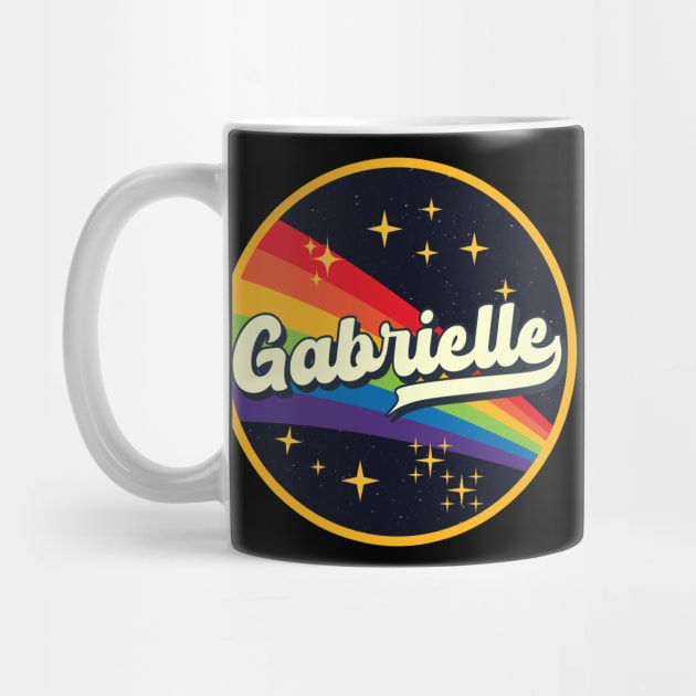 Gabrielle // Rainbow In Space Vintage Style by LMW Art